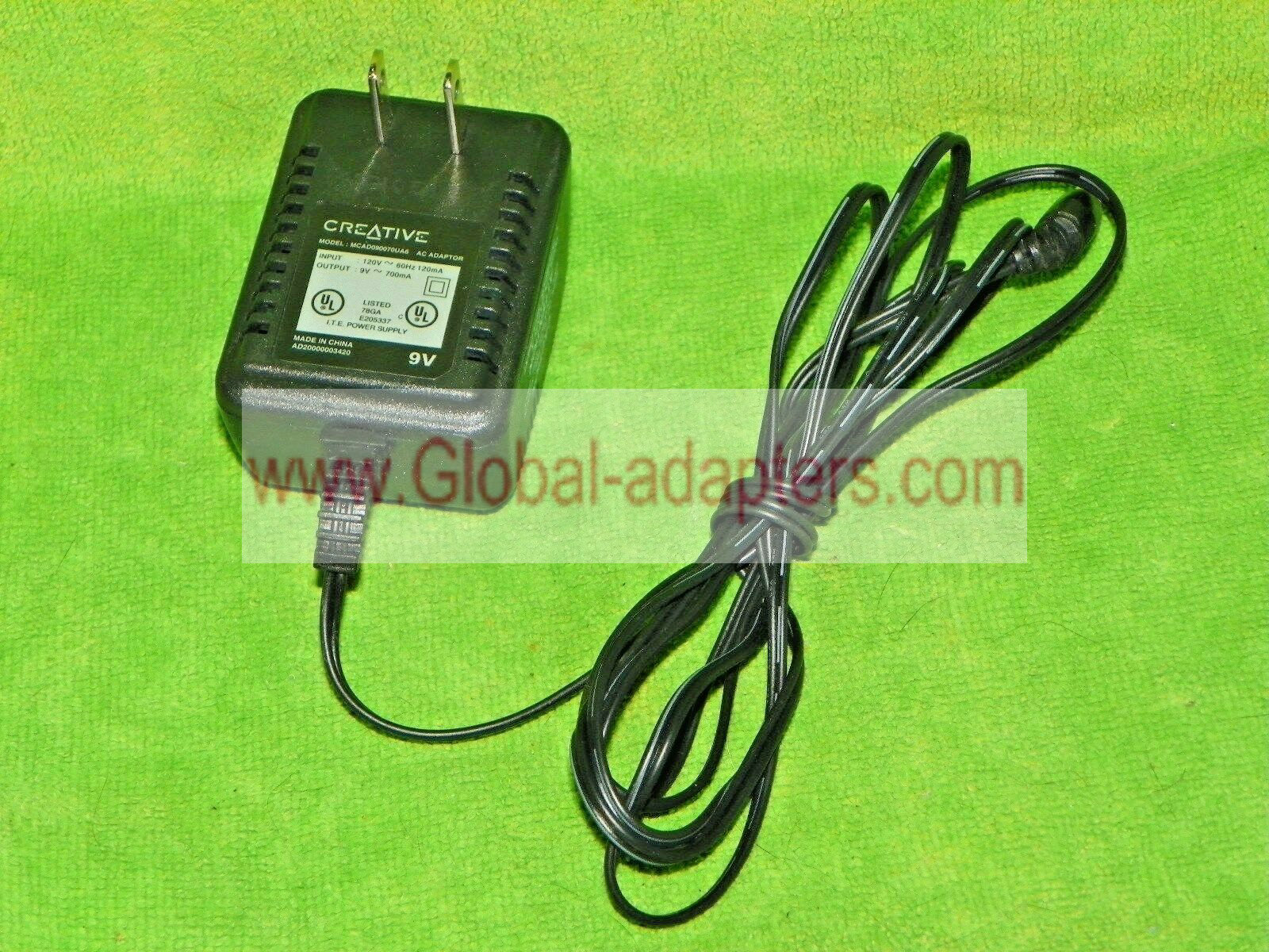 Brand New Creative MCAD090070UA6 9V 700mA AC Speaker Power Adapter Barrel tip - Click Image to Close
